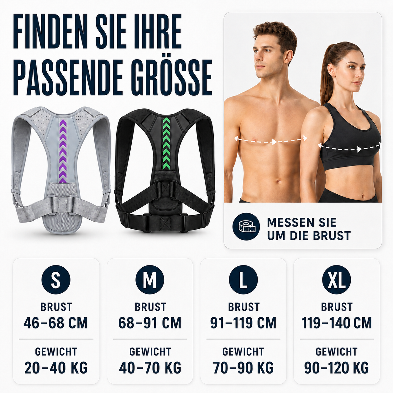 Nordspur | Postuvalve Verstellbare Rücken-Haltungskorrektur