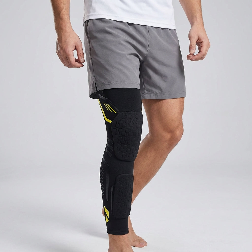 Knie-Kompressionsärmel mit Polsterung für Sport und Erholung