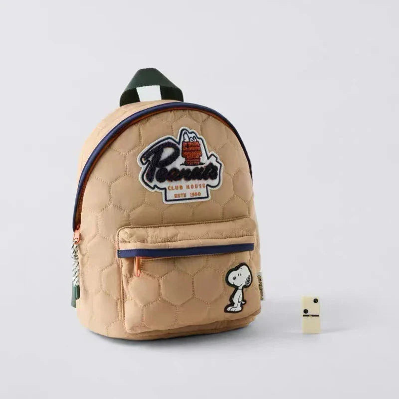 Gesteppter Kinderrucksack mit Comic-Charakter und gepolsterten Schultergurten