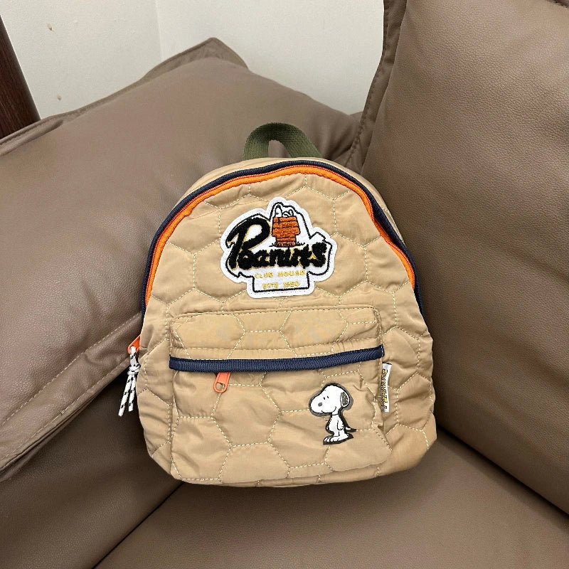 Gesteppter Kinderrucksack mit Comic-Charakter und gepolsterten Schultergurten