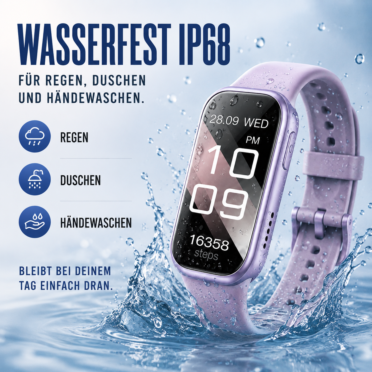Nordspur | PulseTrack One Fitness Tracker | Schritte, Kalorien & Puls, 7 Tage Akku