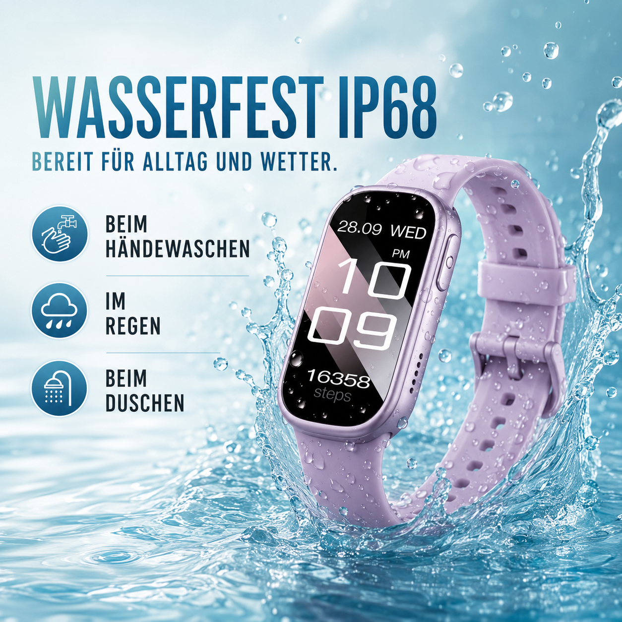 Nordspur | PulseTrack One Smartwatch | 7 Tage Akku & Schnellladung