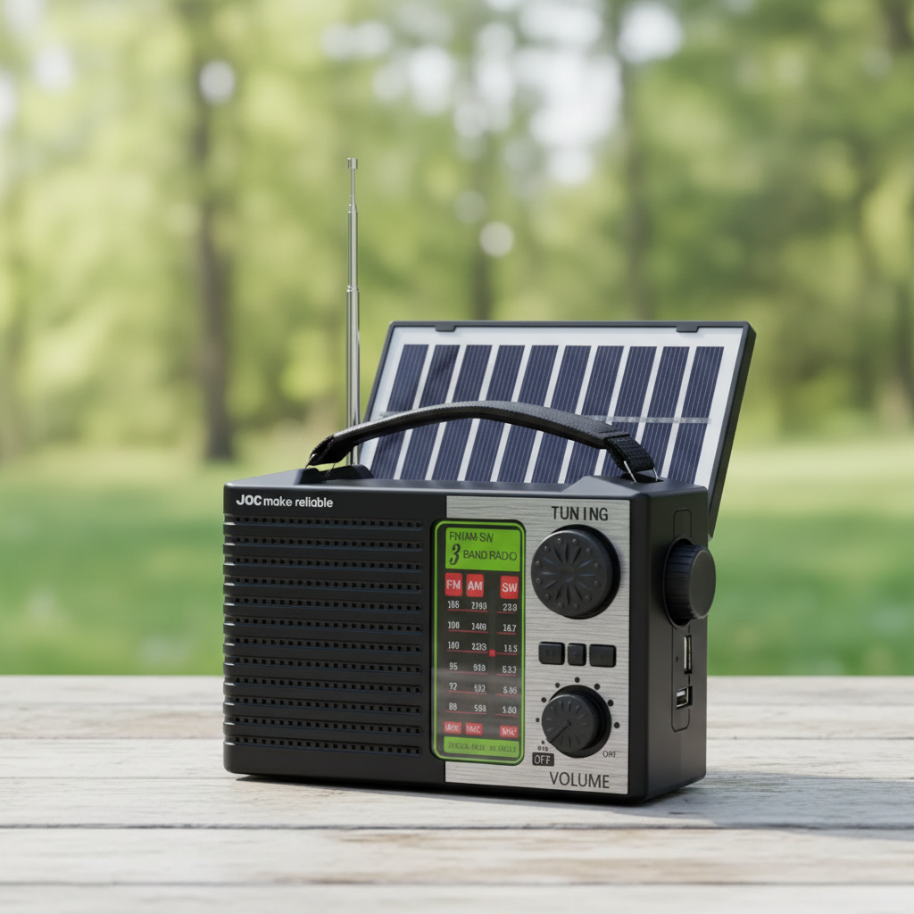 Tragbares Solarradio Bluetooth AM FM KW Empfänger