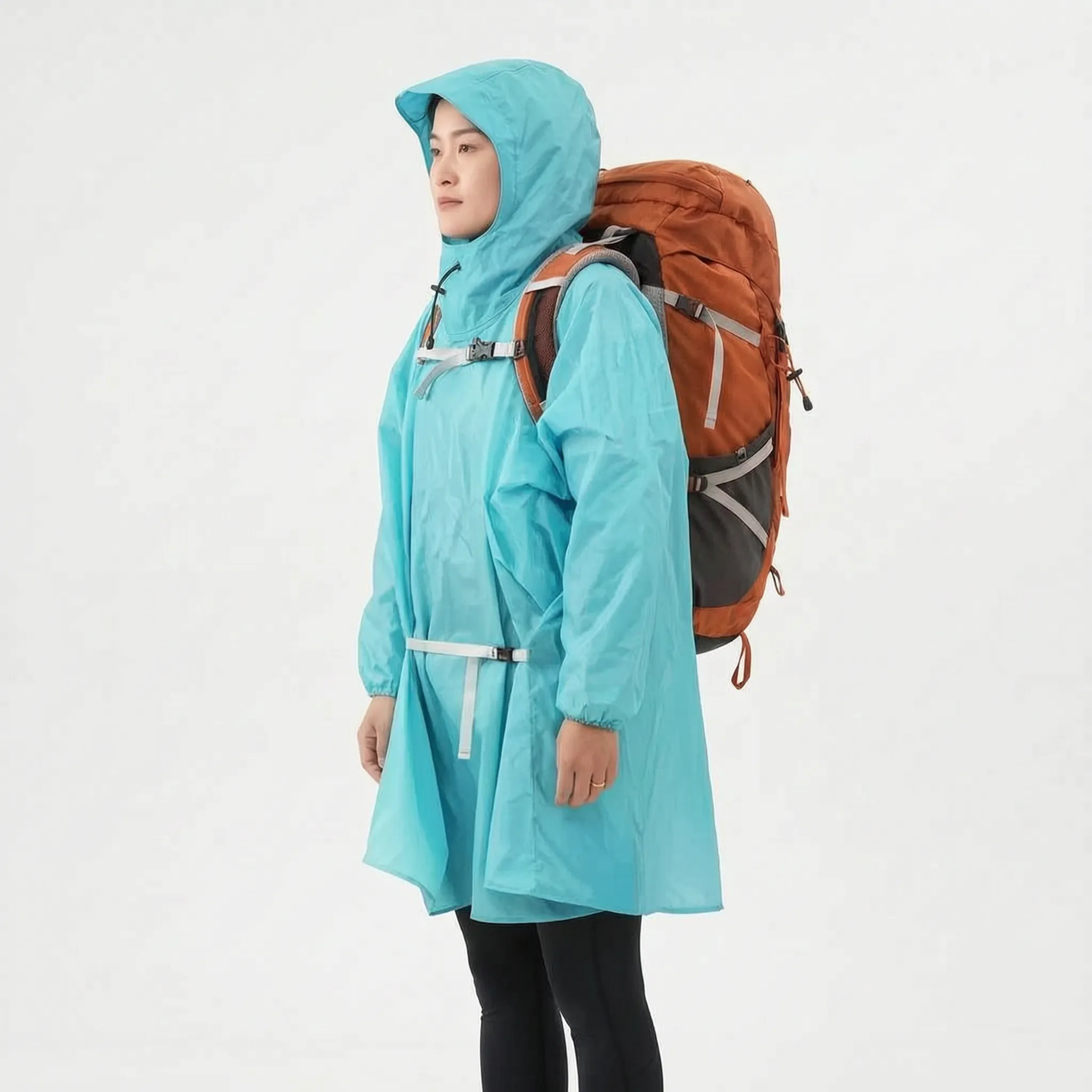 Nordspur | RainGuard Leichter Regenponcho Mit Ärmeln