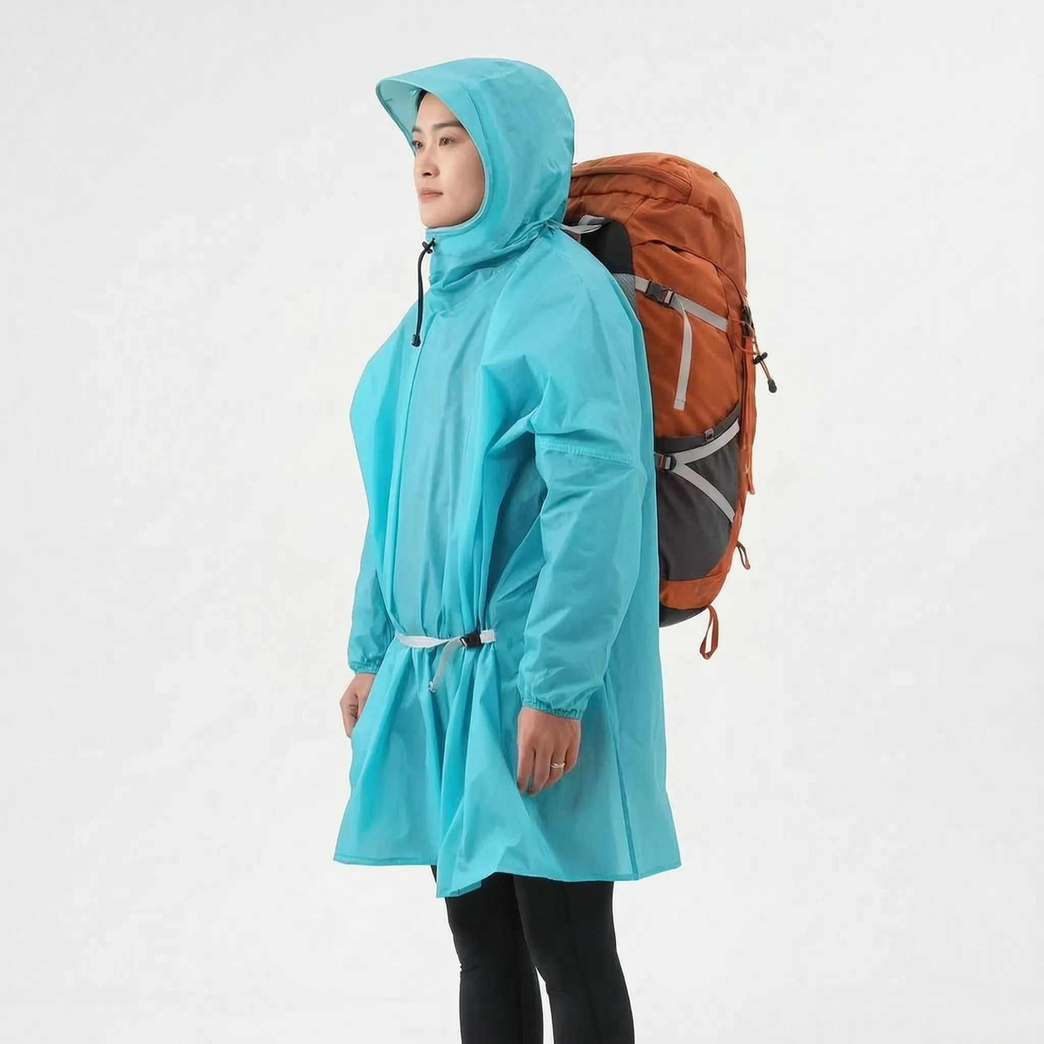 Nordspur | RainGuard Leichter Regenponcho Mit Ärmeln