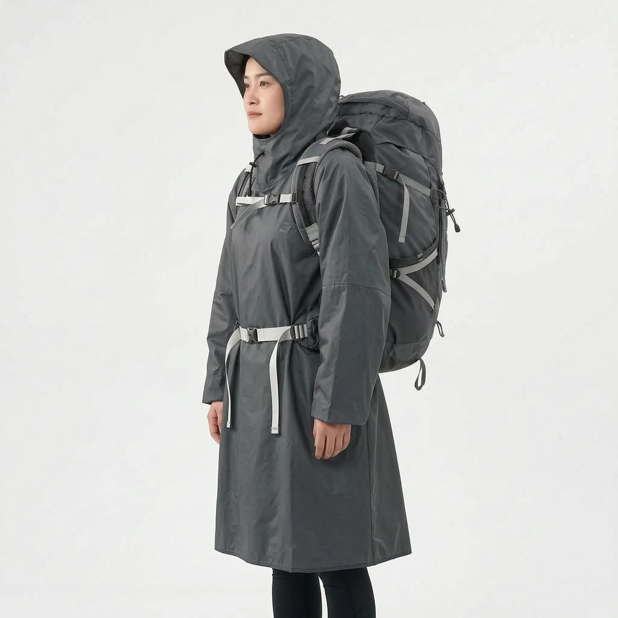 Nordspur | RainGuard Leichter Regenponcho Mit Ärmeln