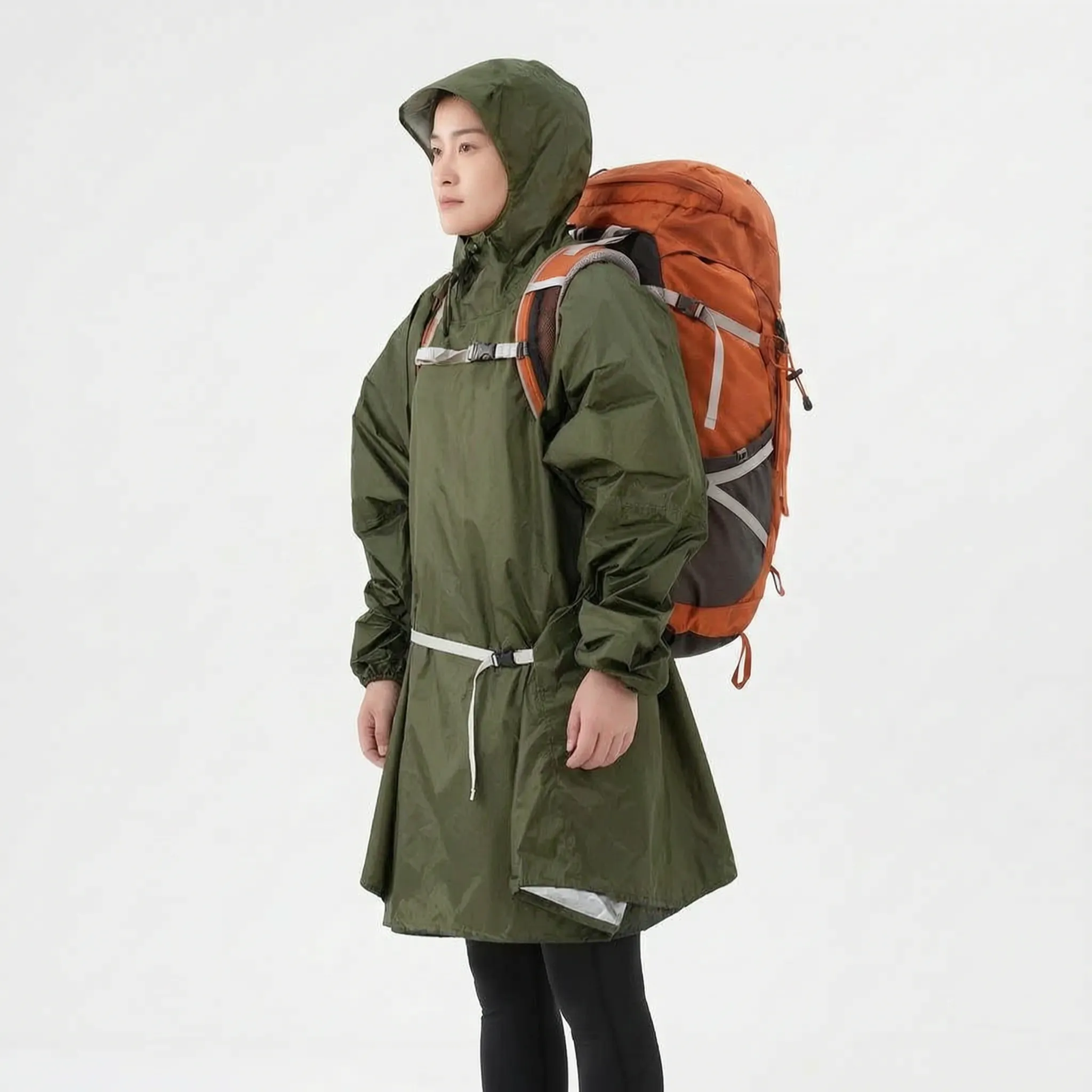 Nordspur | RainGuard Leichter Regenponcho Mit Ärmeln