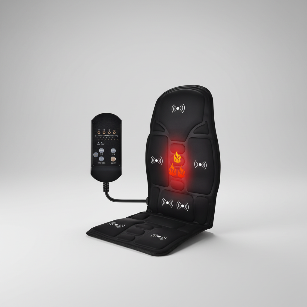 Beheiztes Massagekissen Rücken Infrarotwärme Vibrationsmassage