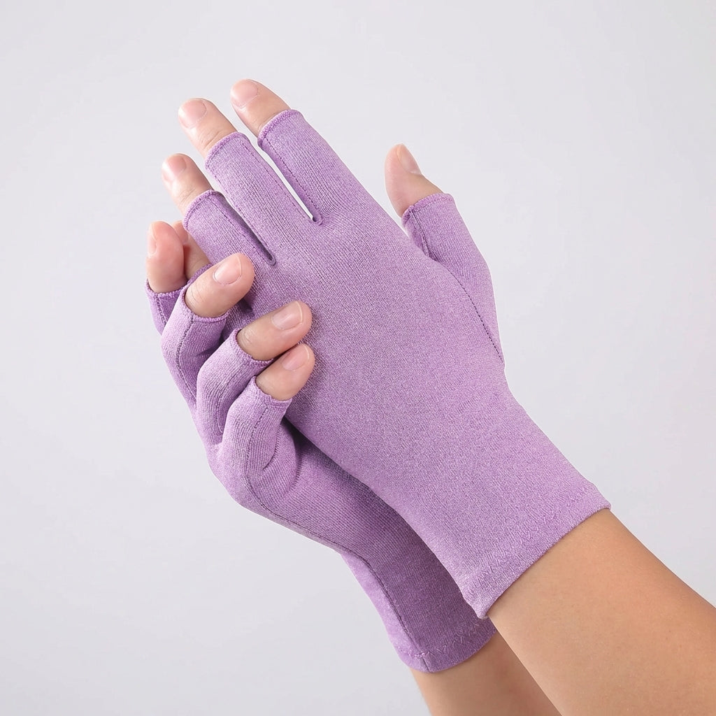 Halbfinger Kompressionshandschuhe für Arthrose und Handgelenkstütze