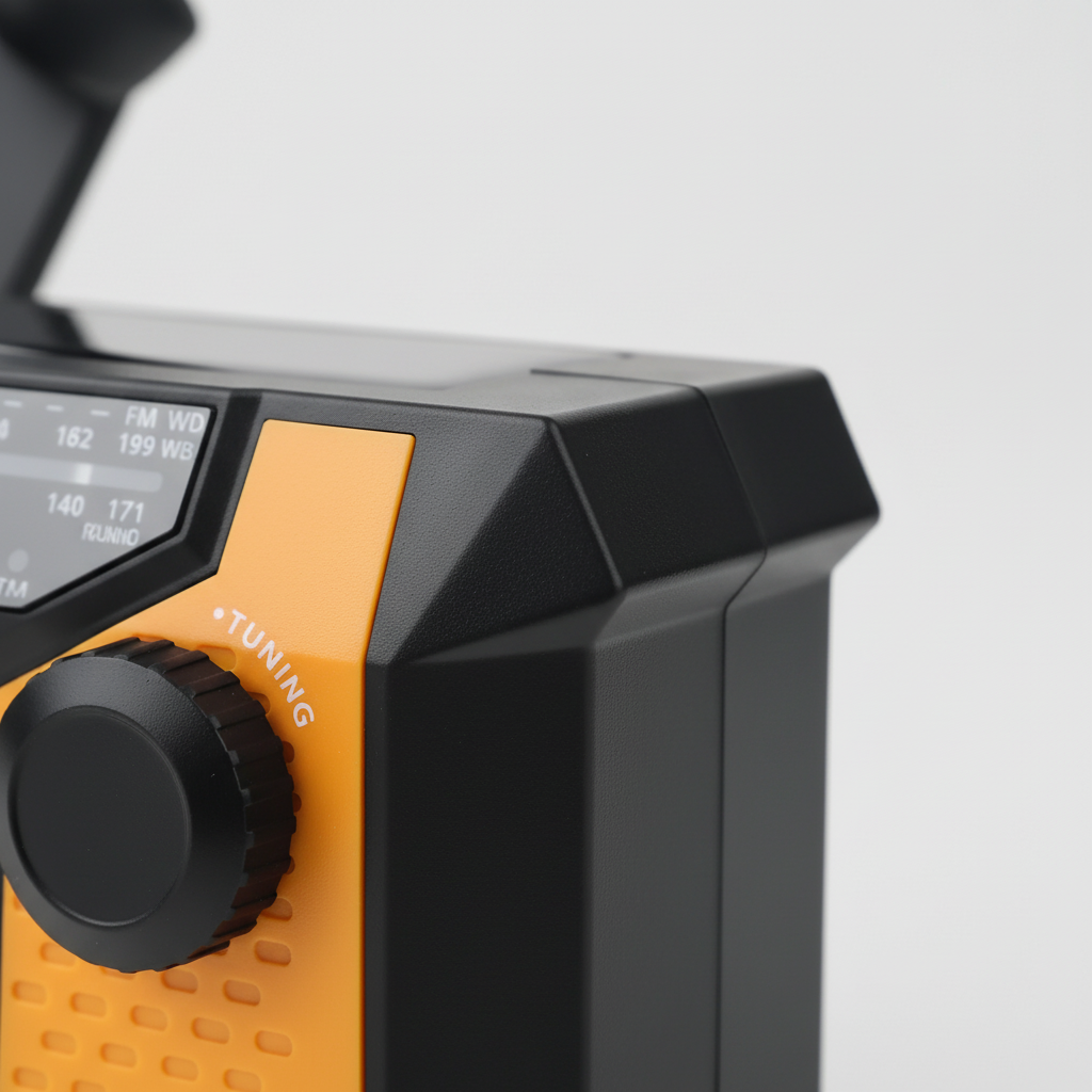 Notfallradio mit Handkurbel tragbar Solarladung LED-Taschenlampe