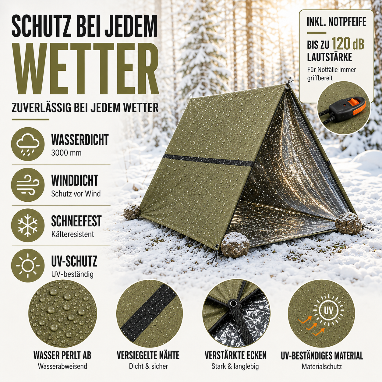 Nordspur | Rescuvia Zwei-Personen-Biwaksack
