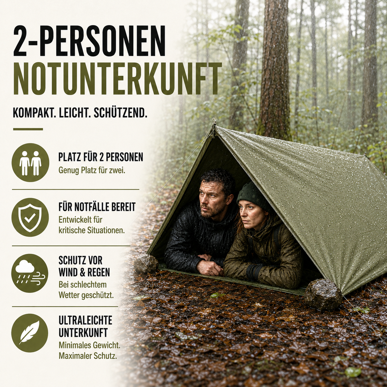 Nordspur | Rescuvia Zwei-Personen-Biwaksack