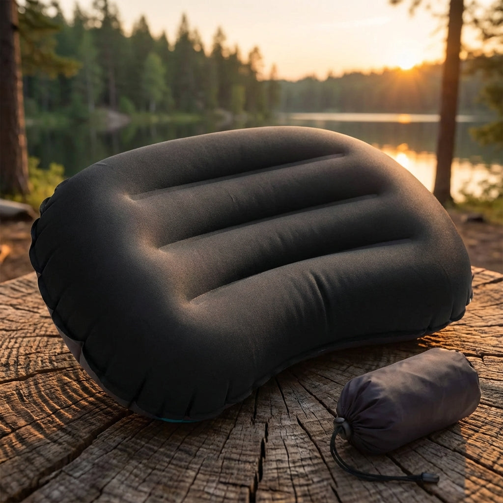 Aufblasbares Reisekissen ergonomisch wasserfest kompakt