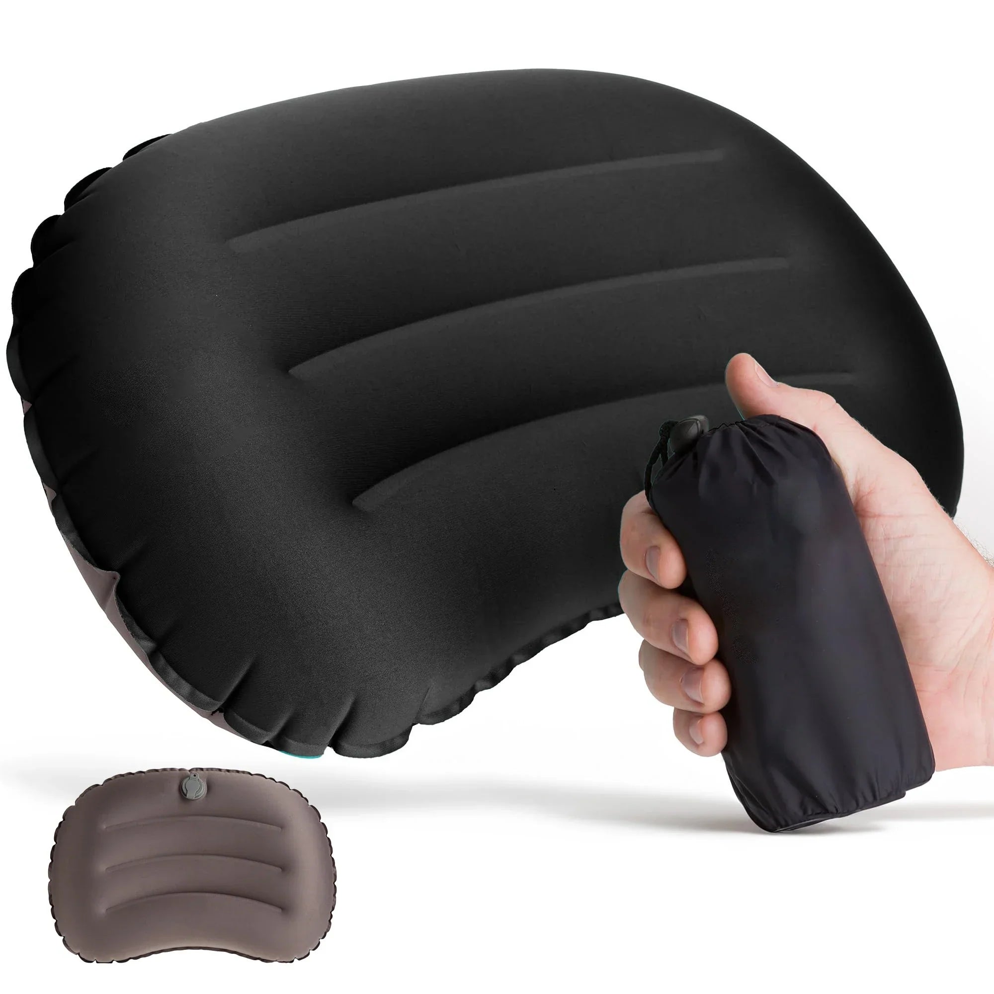 Aufblasbares Reisekissen ergonomisch wasserfest kompakt
