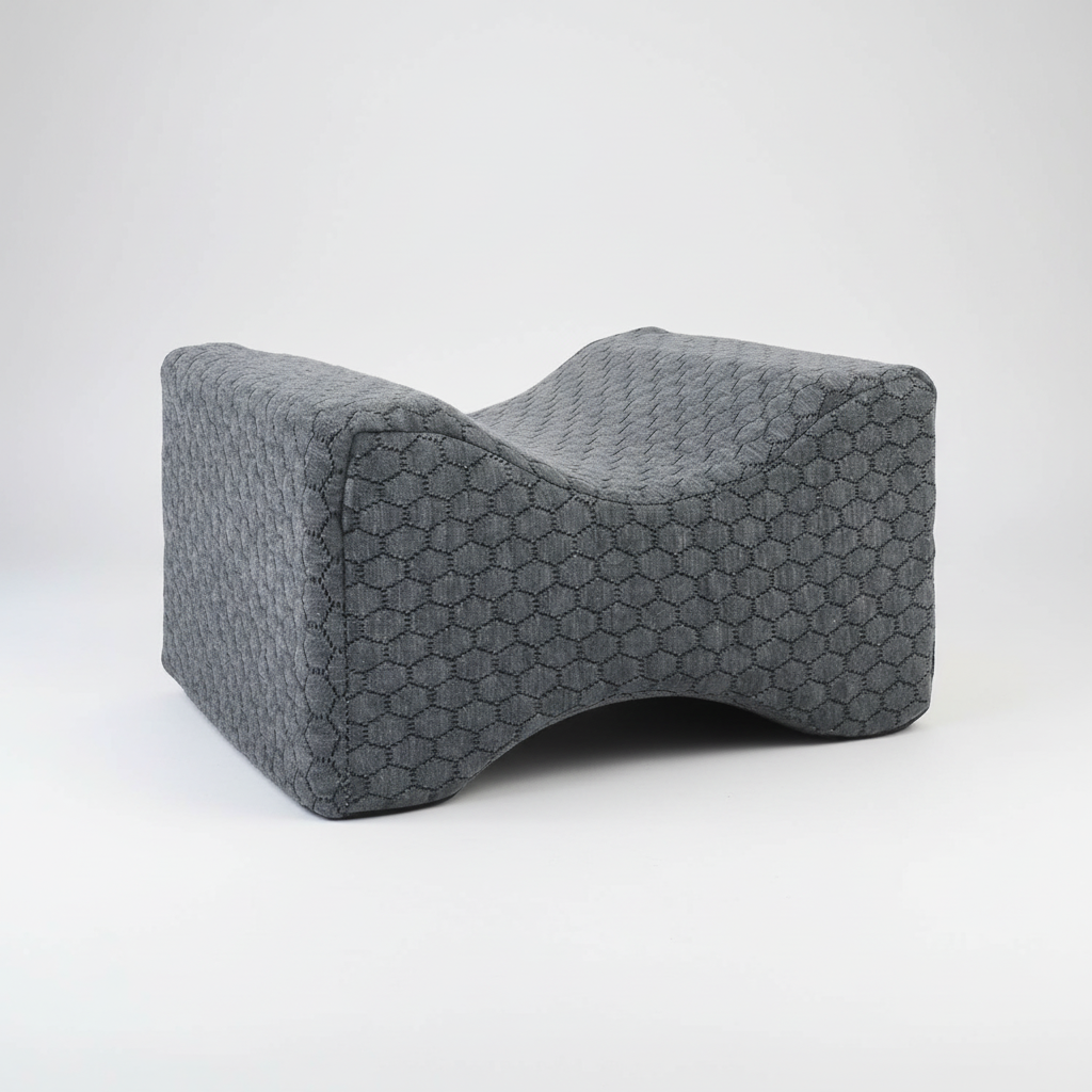 Ergonomisches Memory-Foam-Kniekissen mit Gurt für Seitenschläfer