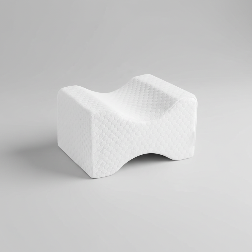 Ergonomisches Memory-Foam-Kniekissen mit Gurt für Seitenschläfer