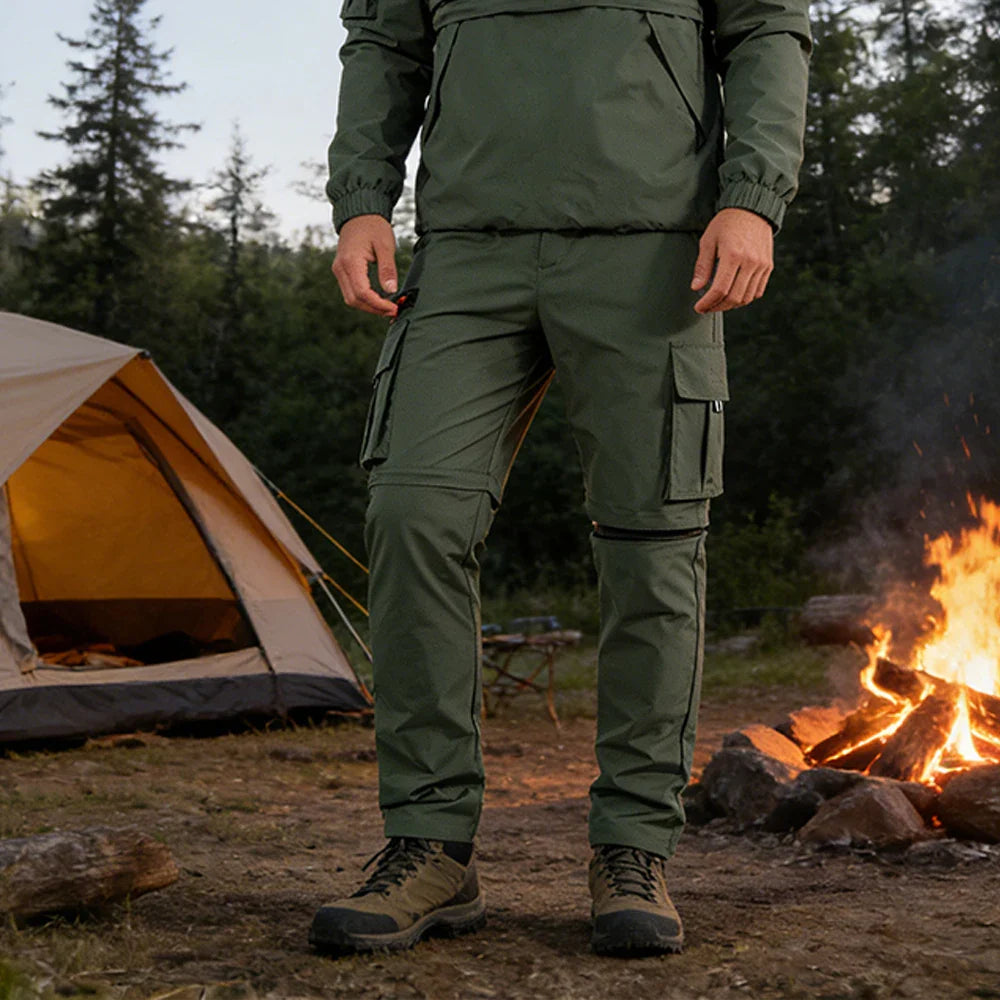 Herren Cargo-Hose mit abzippbaren Beinen für Outdoor-Aktivitäten