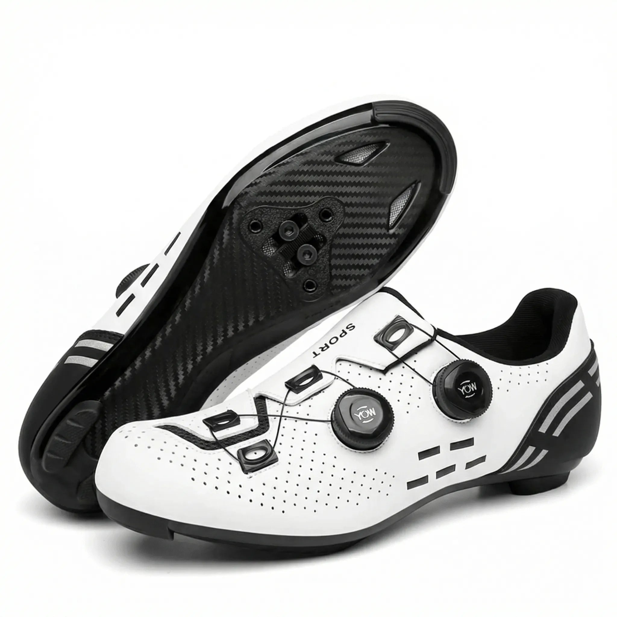 Rennrad-Schuh mit Drehverschluss atmungsaktiv Shimano-kompatibel