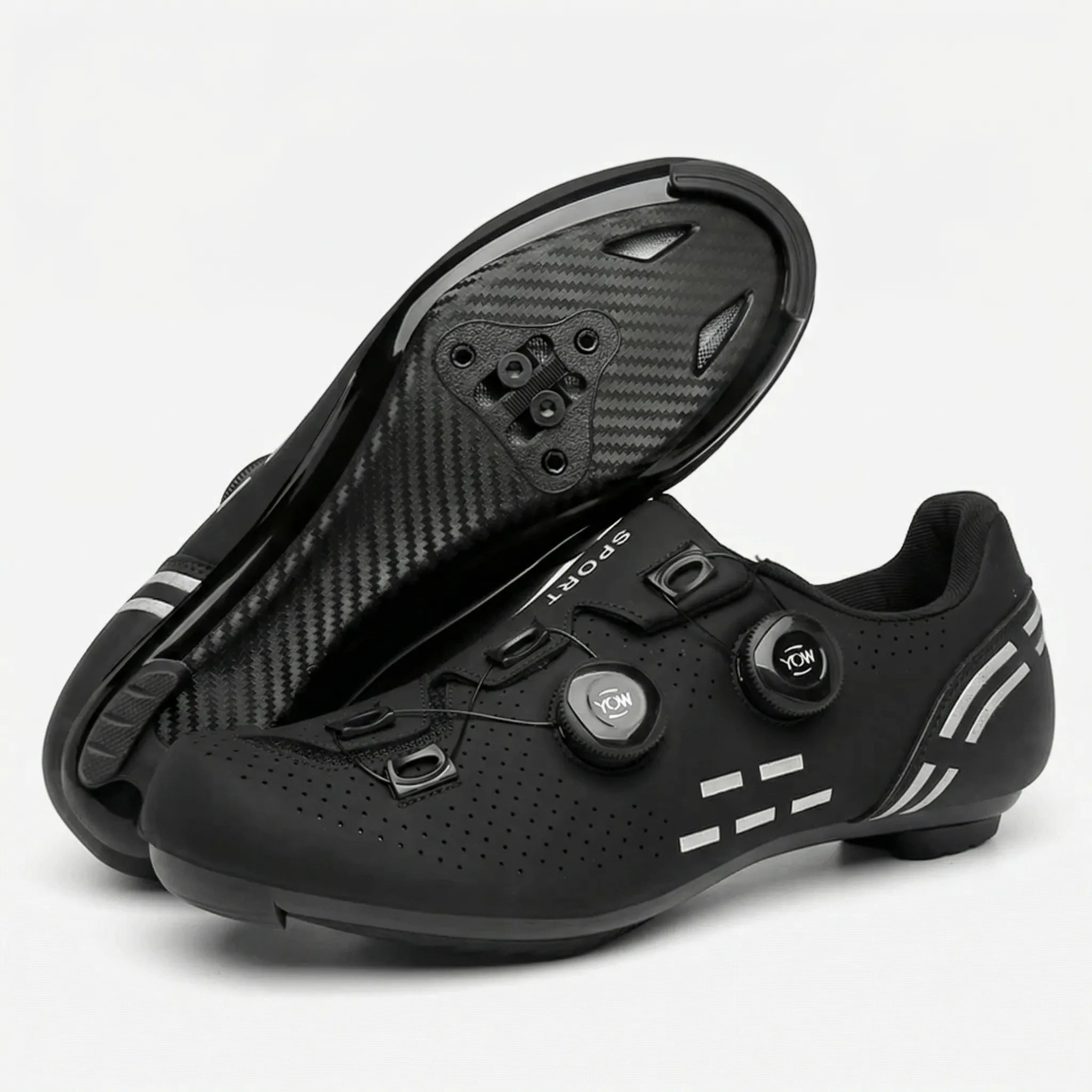 Rennrad-Schuh mit Drehverschluss atmungsaktiv Shimano-kompatibel