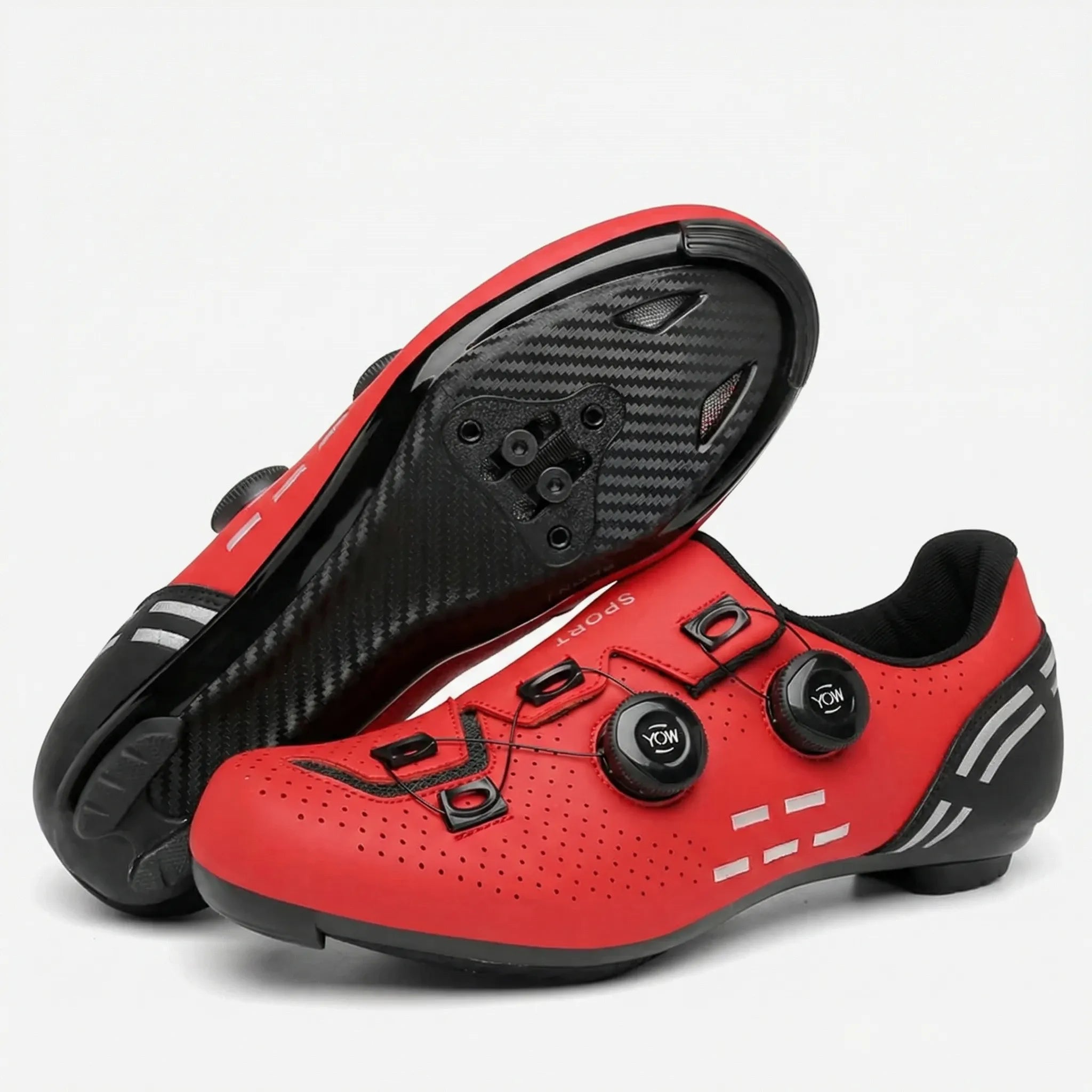 Rennrad-Schuh mit Drehverschluss atmungsaktiv Shimano-kompatibel