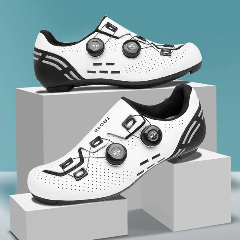 Rennrad-Schuh mit Drehverschluss atmungsaktiv Shimano-kompatibel