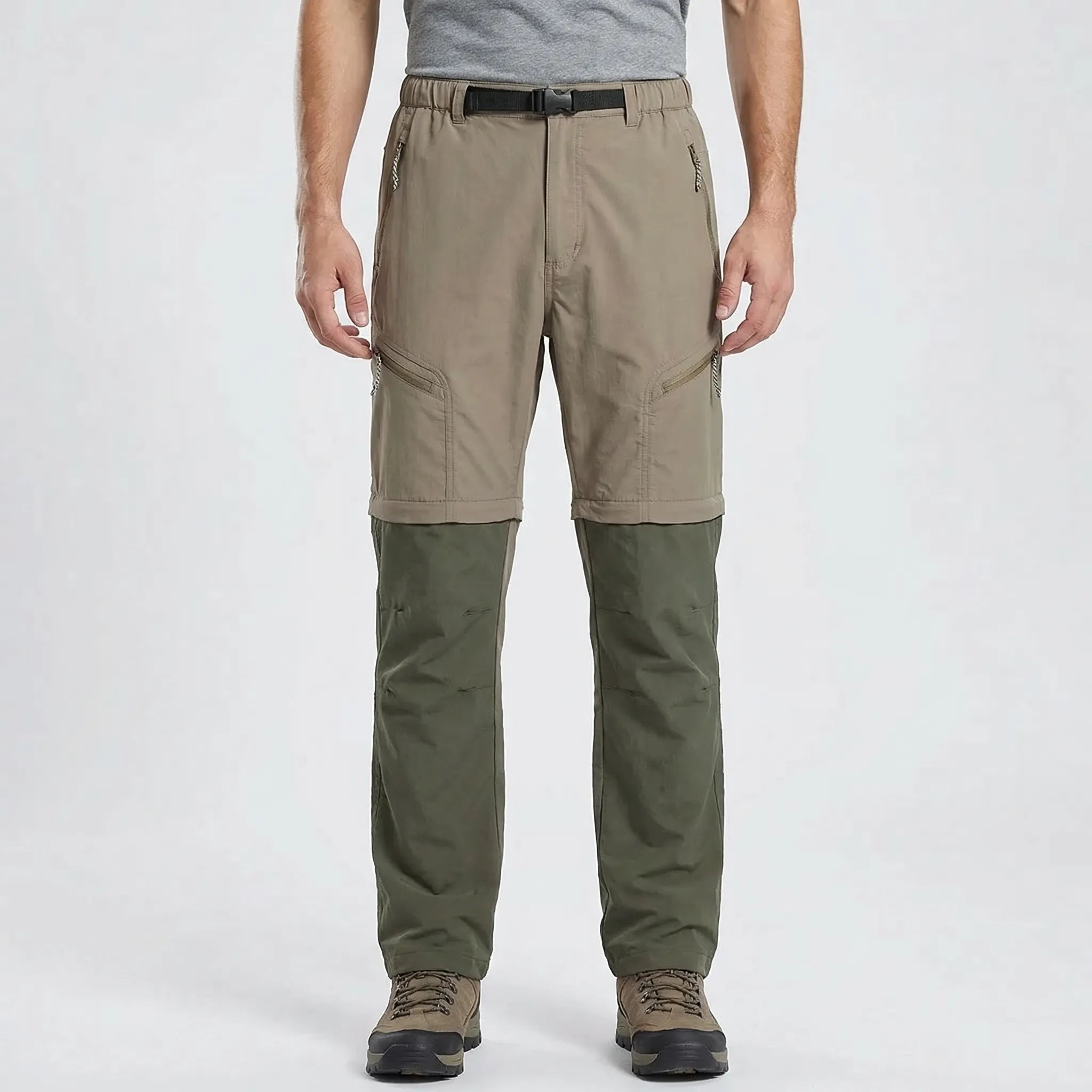 Herren Zip-Off Cargo-Hose schnelltrocknend wandelbar für Outdoor und Wandern