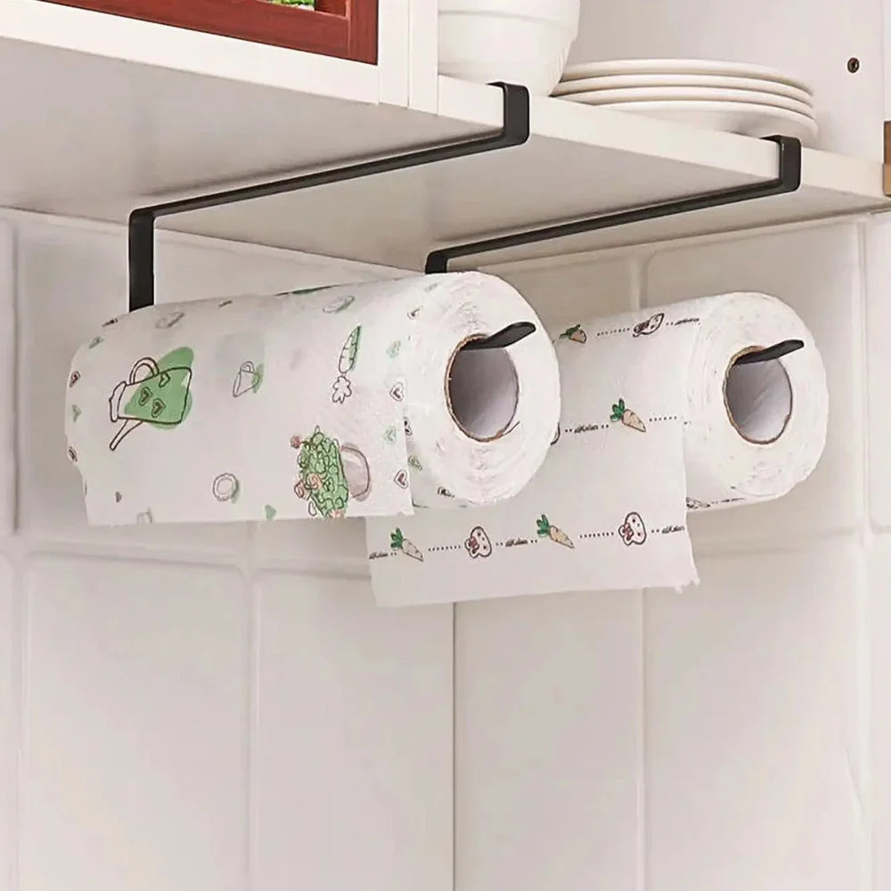 Unter-Regal-Rollenhalter für Papiertücher ohne Werkzeug montierbar