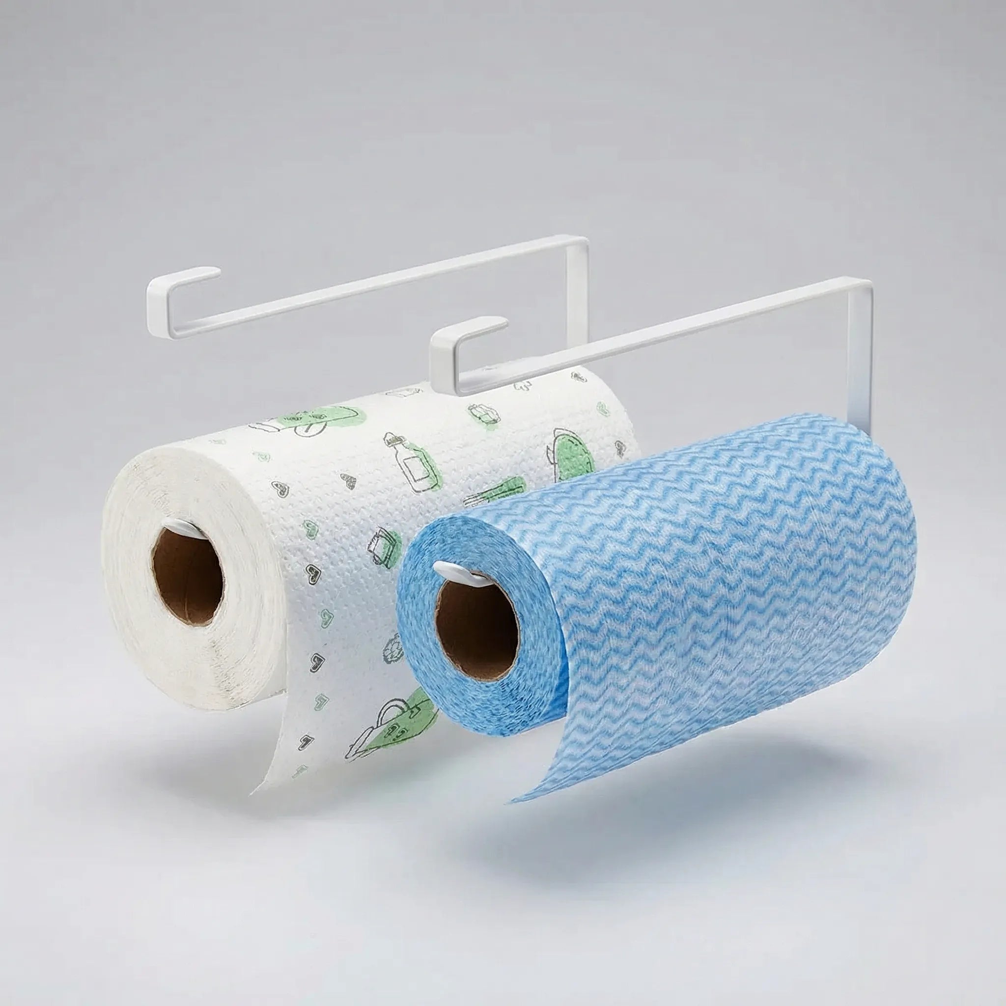 Unter-Regal-Rollenhalter für Papiertücher ohne Werkzeug montierbar