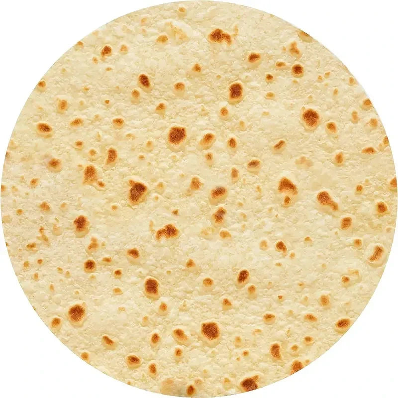 Runde Wurfdecke Tortilla-Muster Korallenfleece weich tragbar