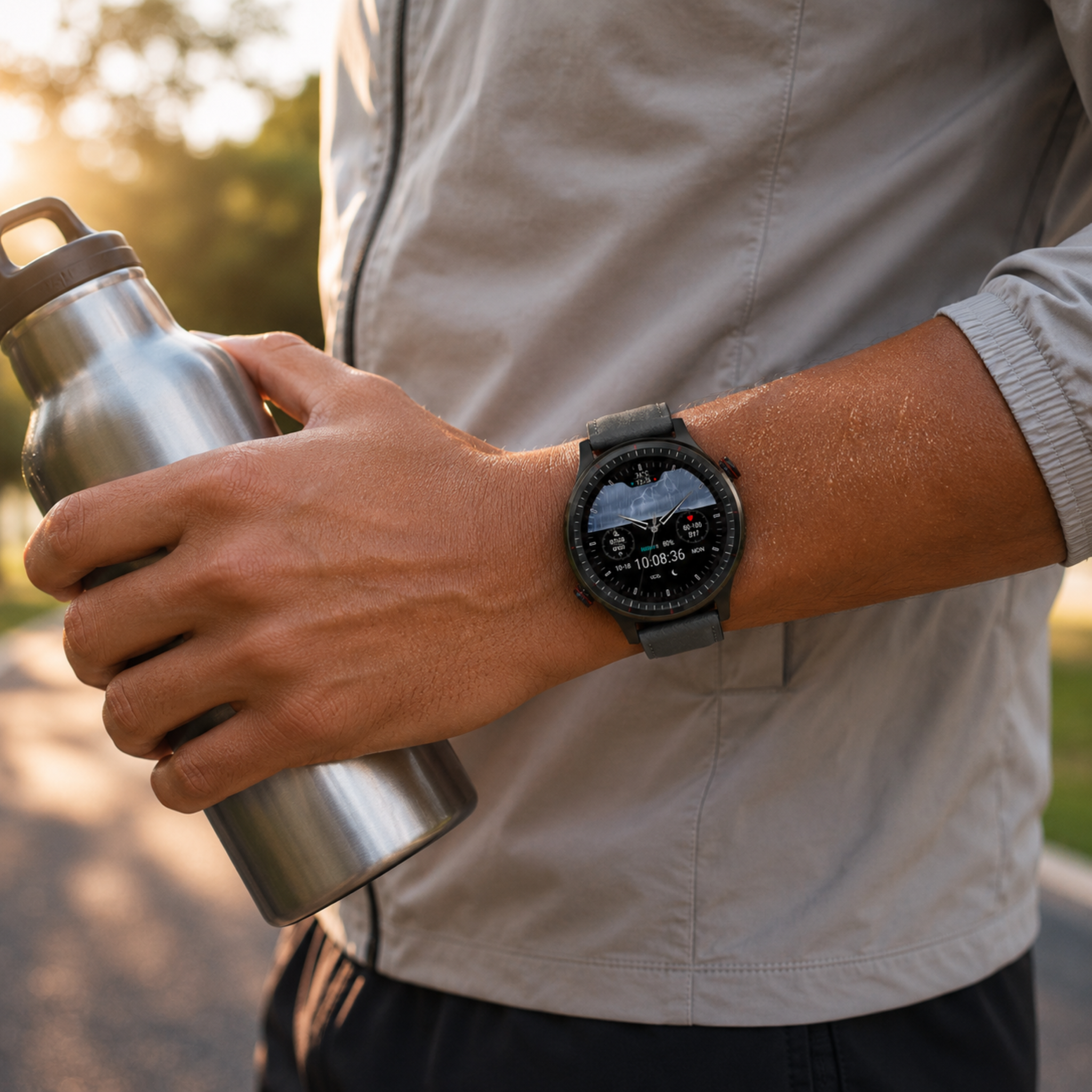 Nordspur | Runde HD Touchscreen Smartwatch  für Männer
