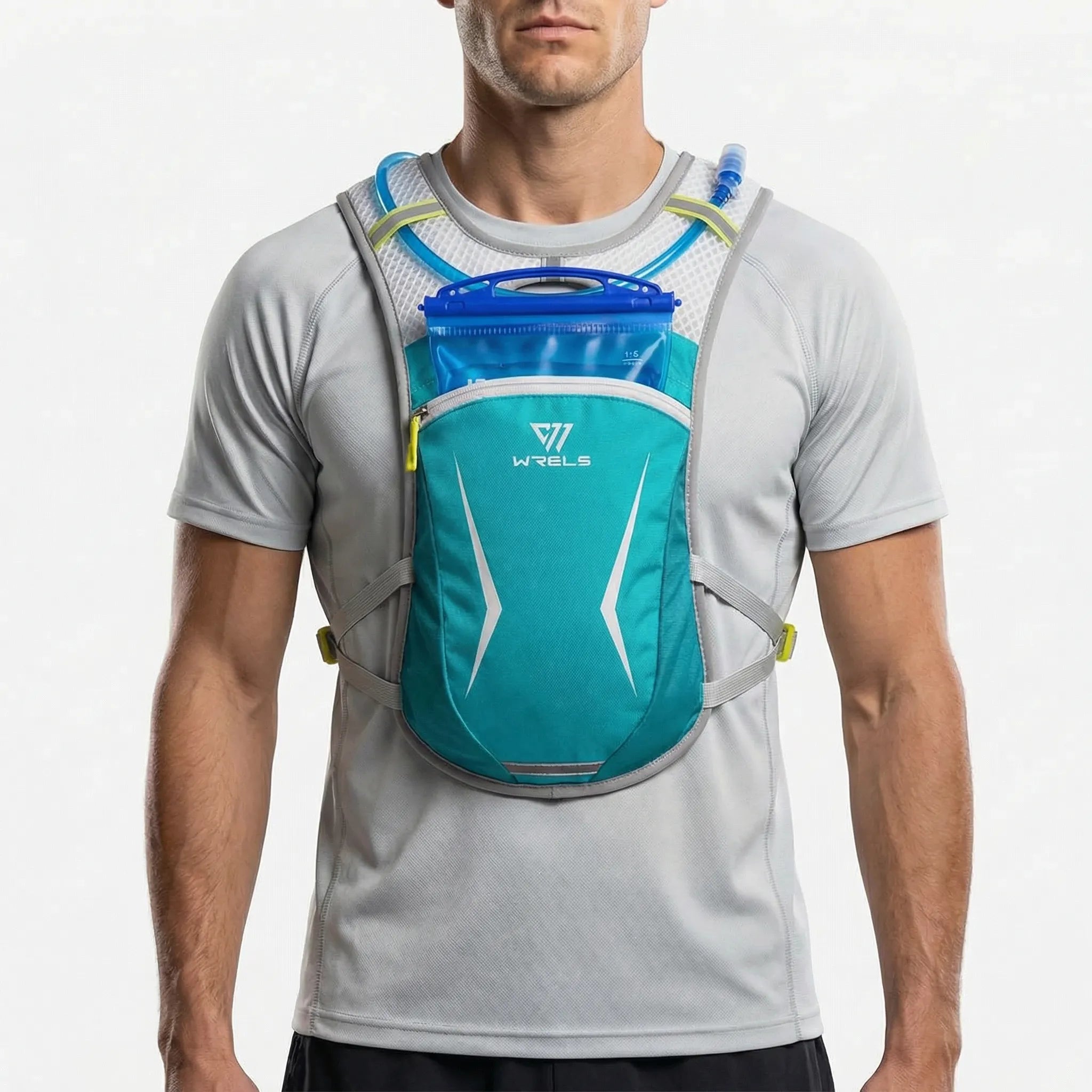 Lauf-Hydrationsweste 5L atmungsaktiv mit Mesh-Rückenteil