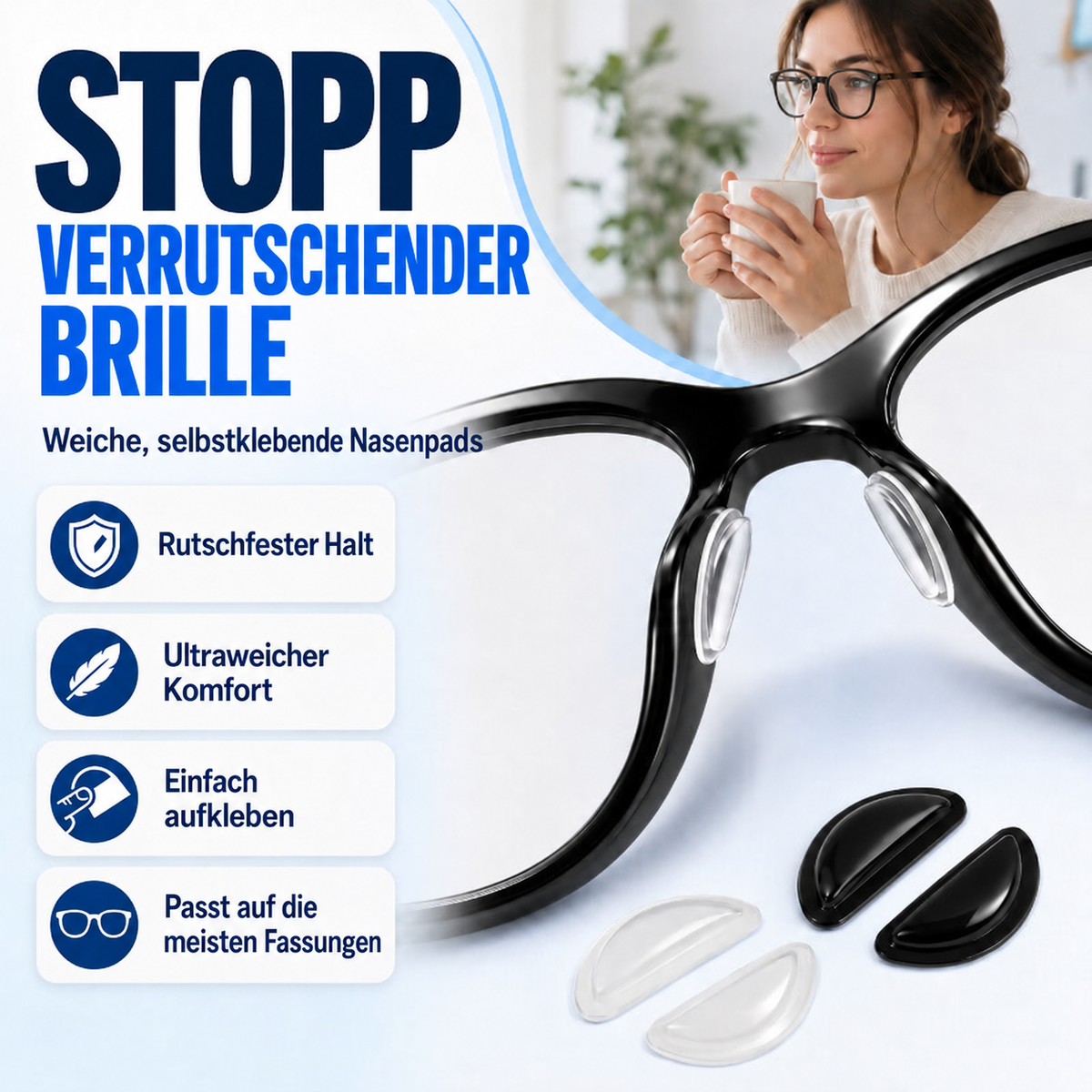 Nordspur | Rutschfeste Silikon-Nasenpads