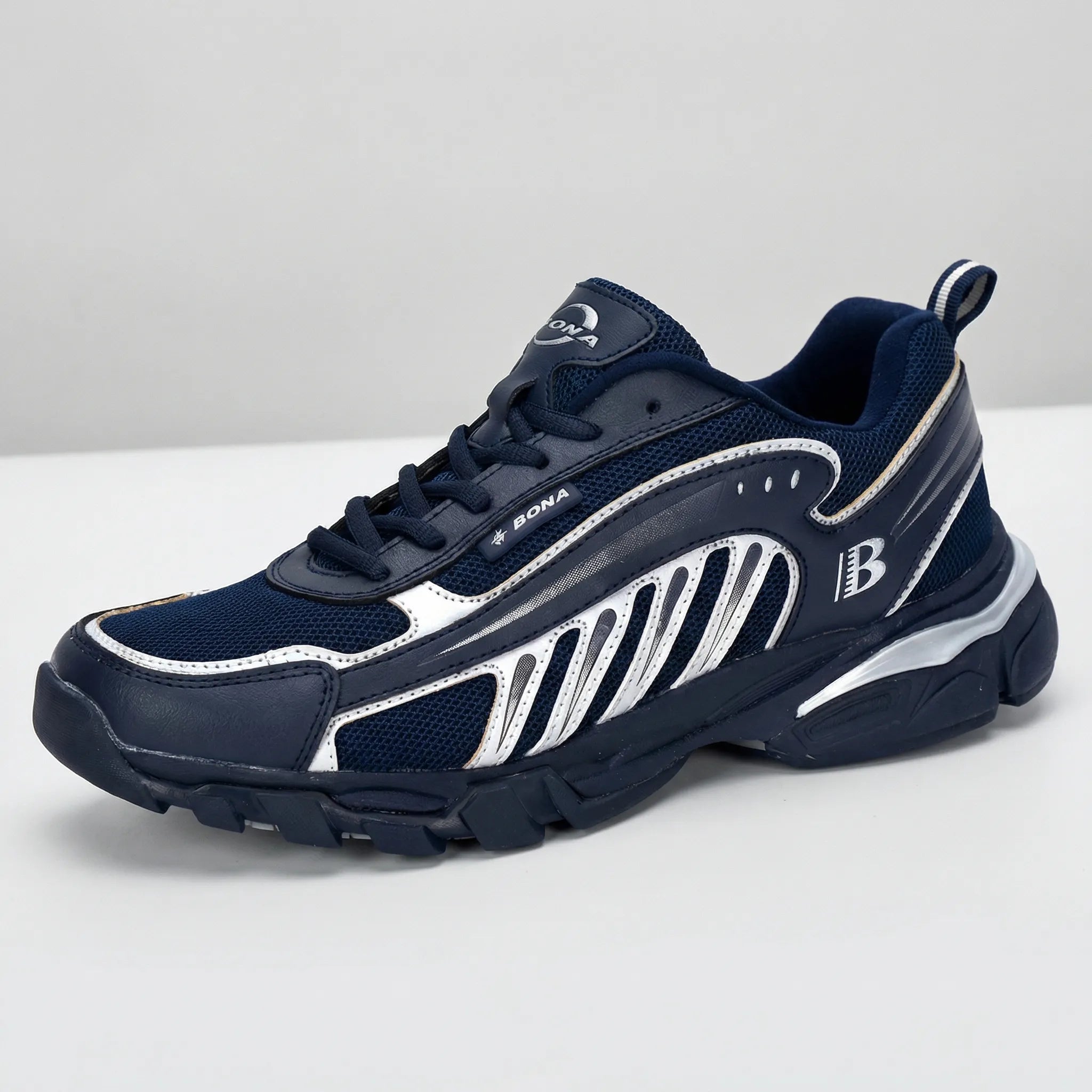 Herrenlaufschuhe atmungsaktiv mit Mesh-Obermaterial und Gummisohle