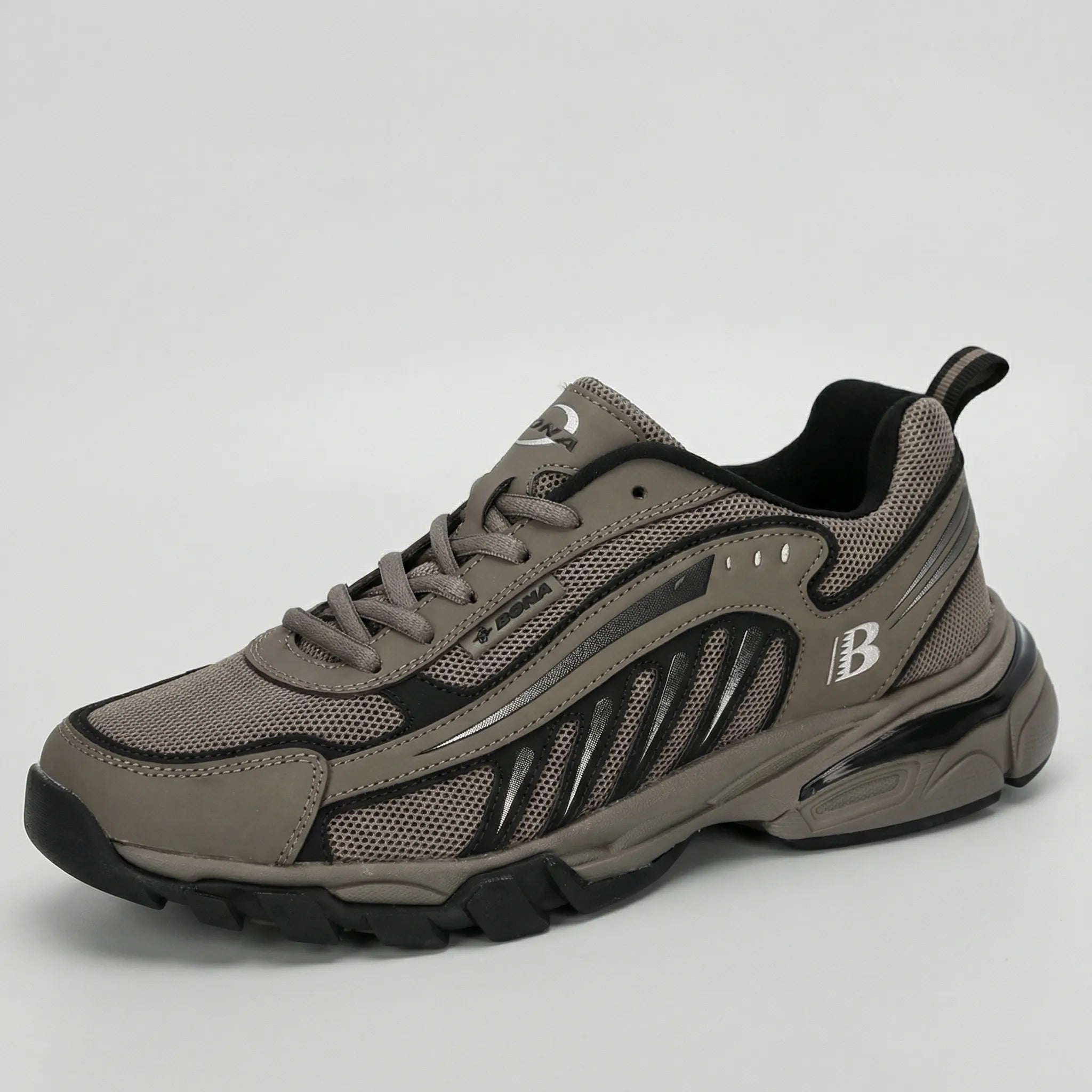Herrenlaufschuhe atmungsaktiv mit Mesh-Obermaterial und Gummisohle