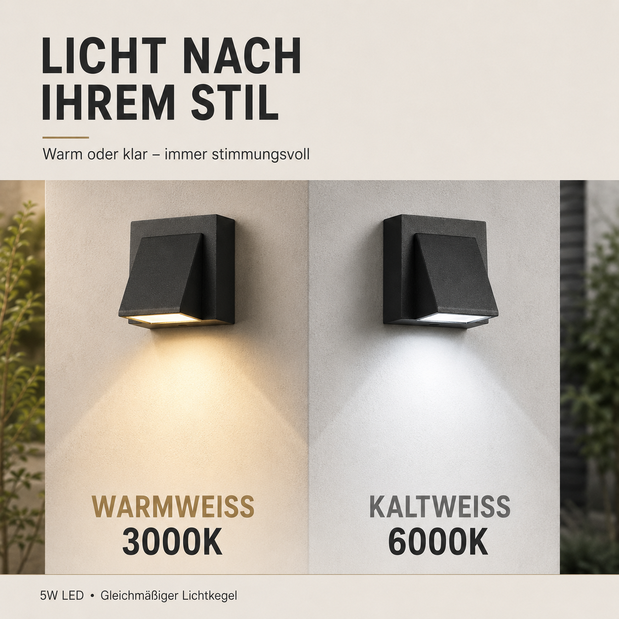 Nordspur | Sconcera IP65-zertifizierte Outdoor-Wandleuchte