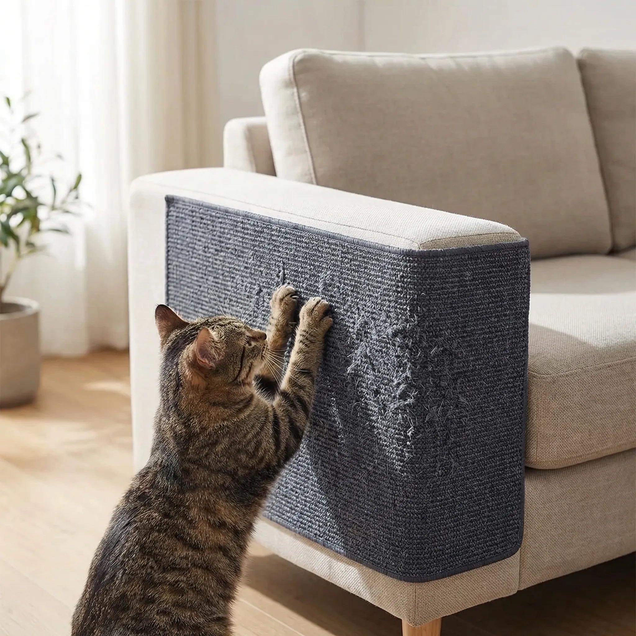 Vertikales Kratzbrett für Katzen zur Wandmontage