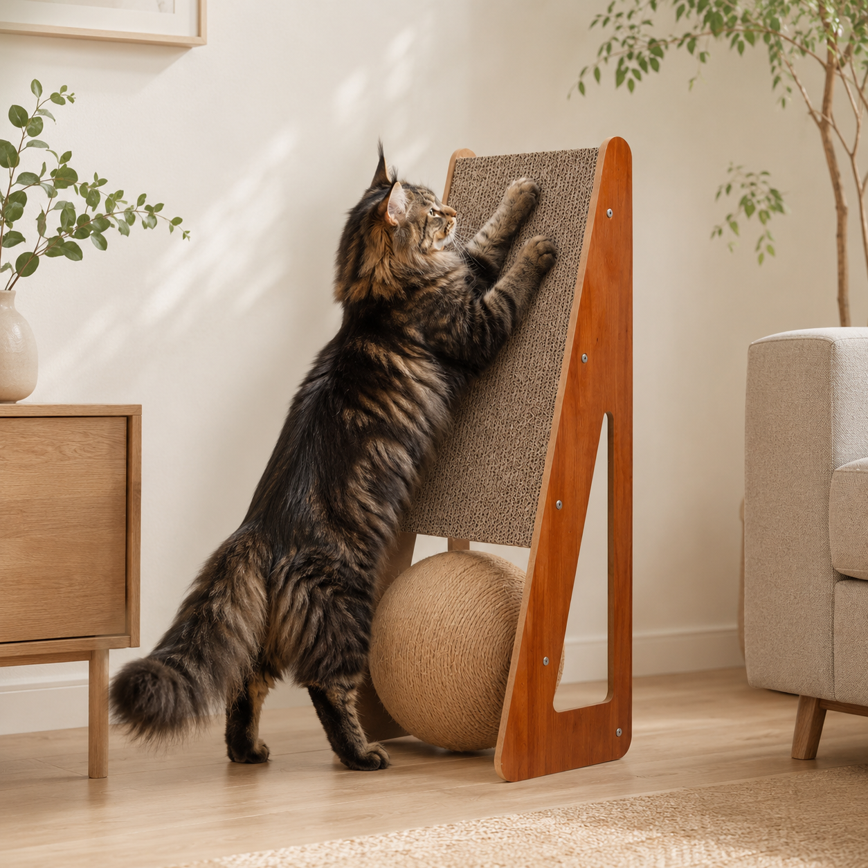 Nordspur | Scratchwell Vertikales Wand-Kratzbrett für Katzen