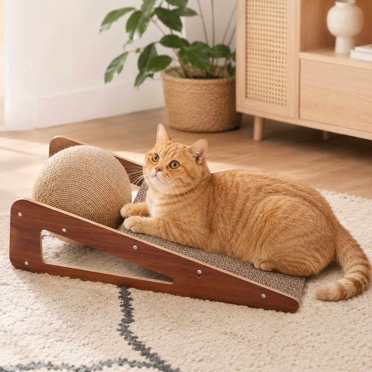 Nordspur | Scratchwell Vertikales Wand-Kratzbrett für Katzen