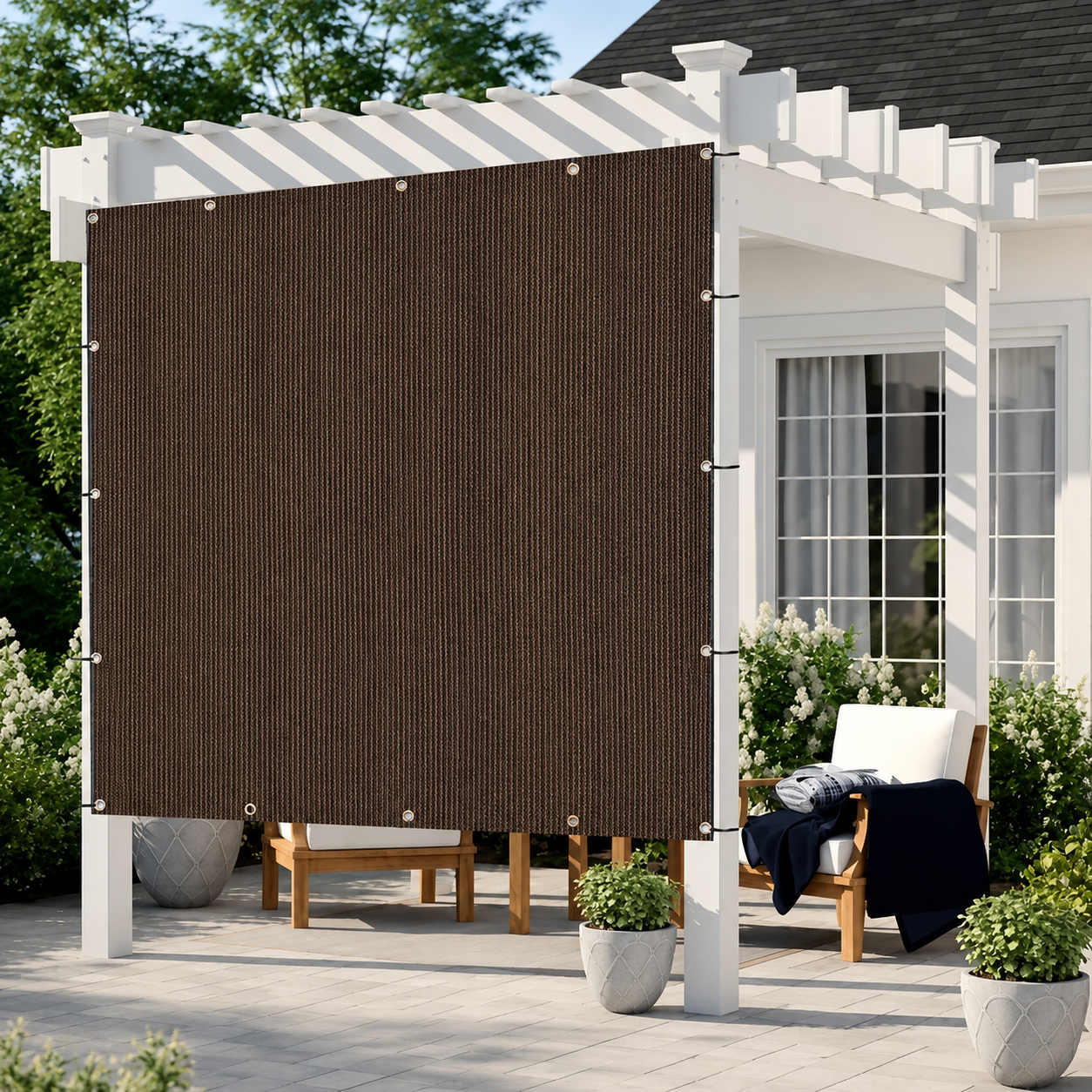 Nordspur | Shade2aura Rechteckiges Sonnensegel-Vordach