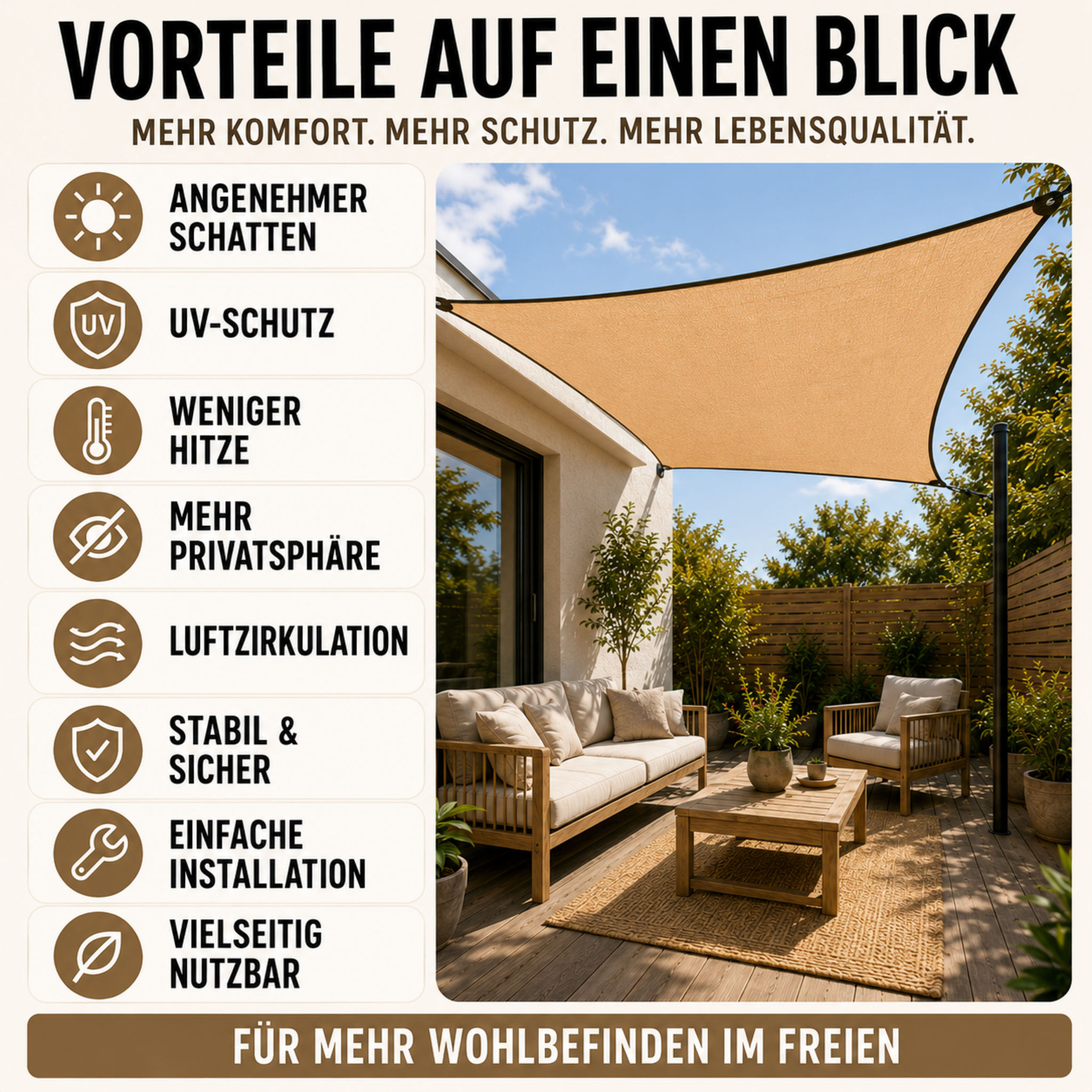 Nordspur | Shadevera Schweres Sonnenschutznetz