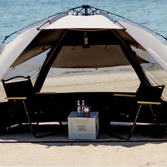 Automatische Pop Up Strandmuschel für 3-4 Personen mit UV-Schutz