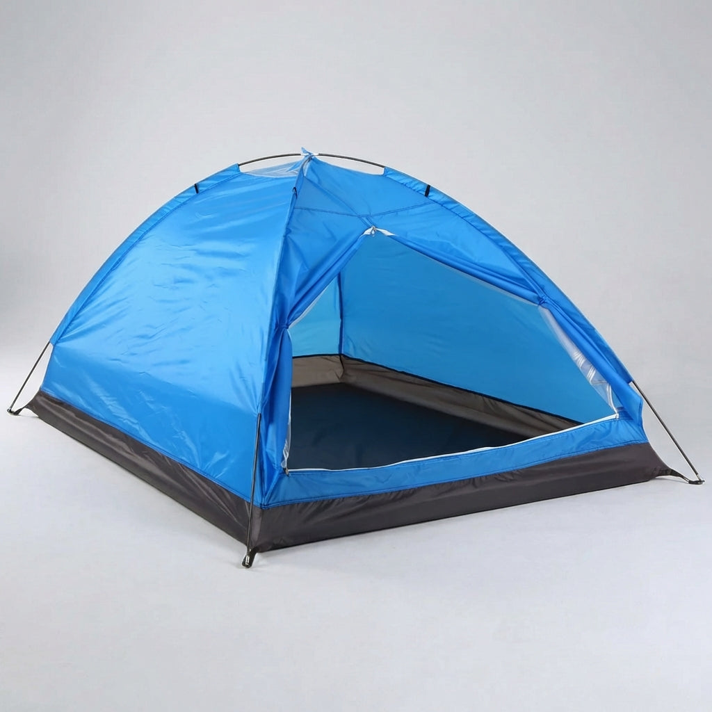 Leichtes 2-Personen-Kuppelzelt mit Tarnmuster für Camping und Outdoor