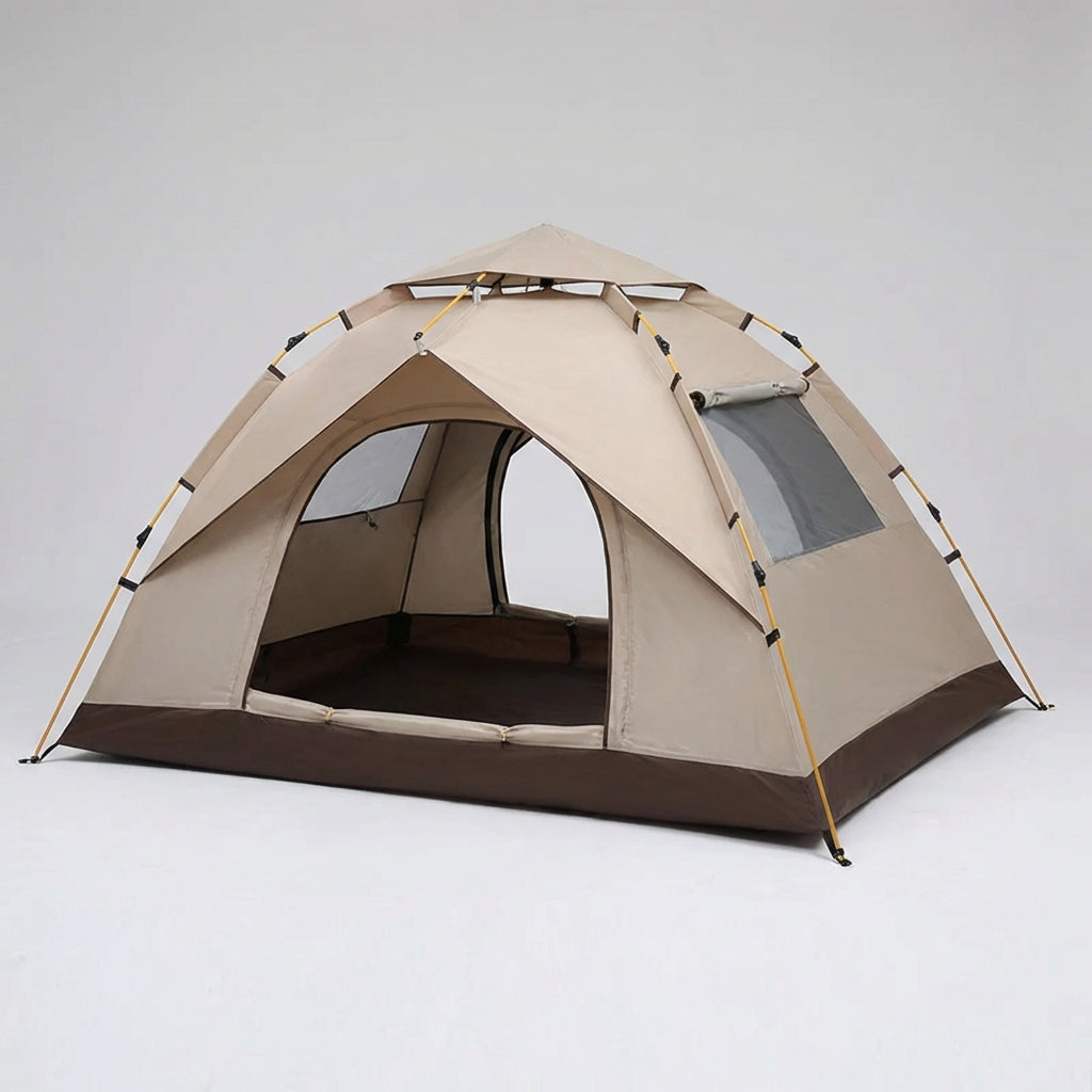 Automatisches Pop-Up-Campingzelt für 2-3 Personen mit Sonnenschutz und Belüftung