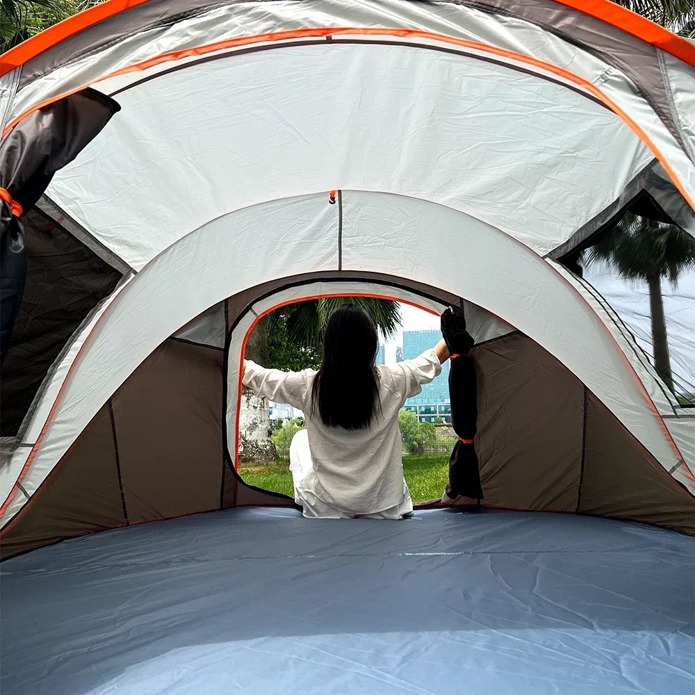 Automatisches Pop-Up-Familienzelt wasserdicht geräumig Camping Zelt