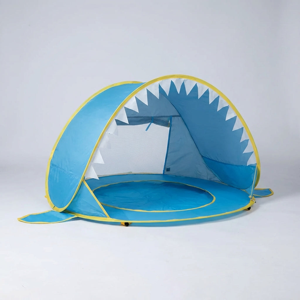 Pop-Up Strandzelt Kinder mit UV-Schutz und Planschbecken