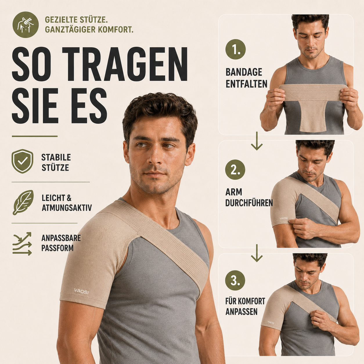 Nordspur | Shouldrax Elastische Schulterstütze