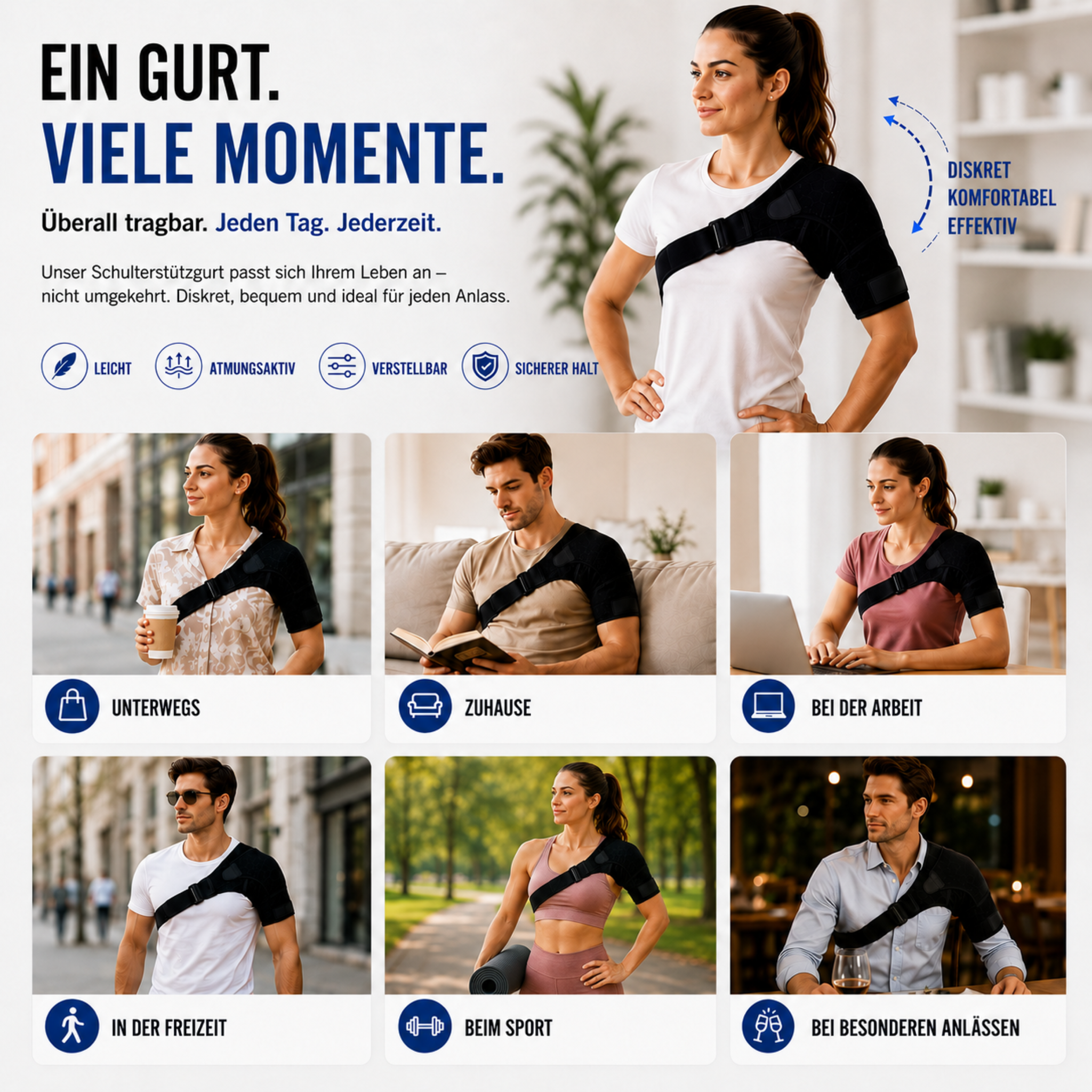 Nordspur | Shouldrax Verstellbare Schulterstützbandage