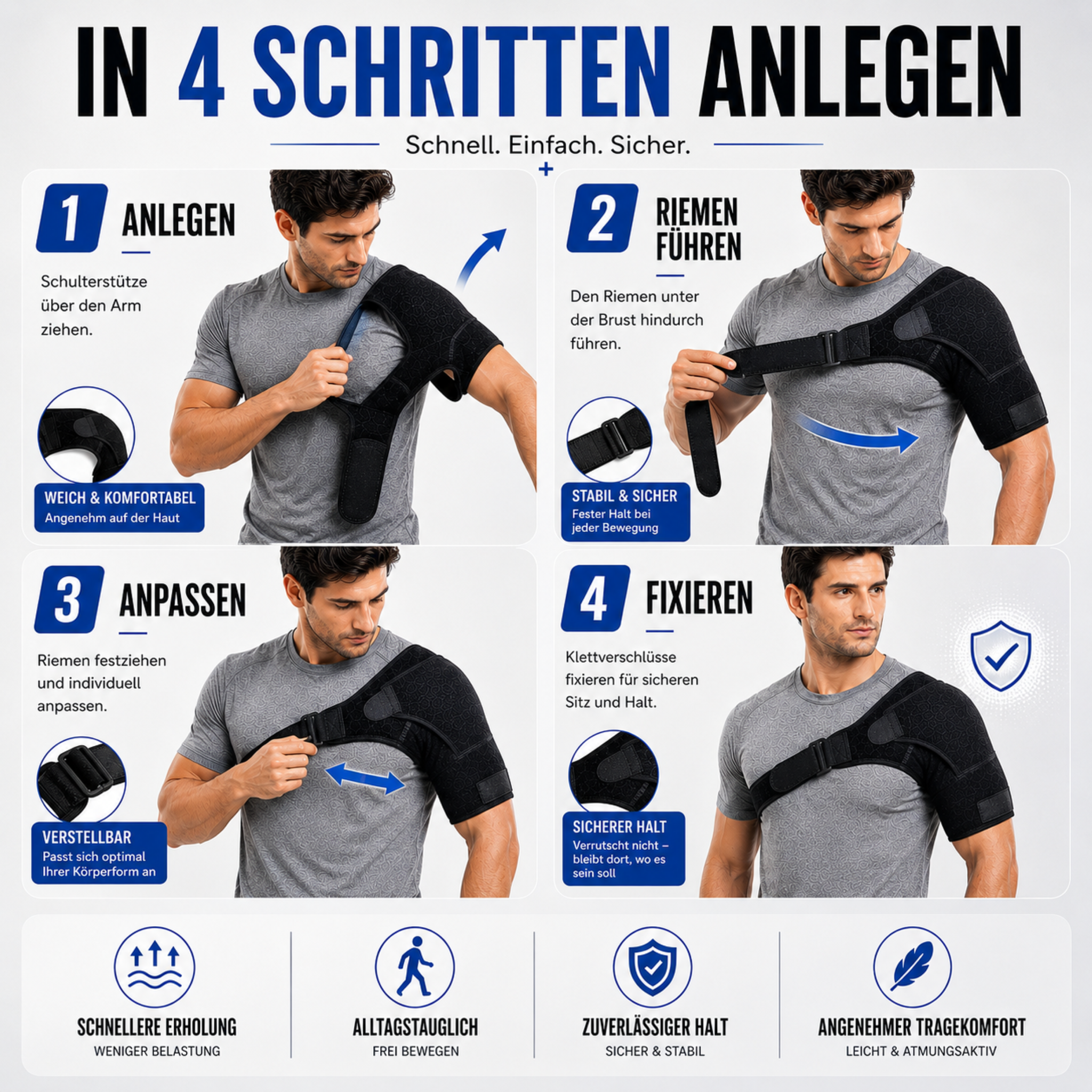 Nordspur | Shouldrax Verstellbare Schulterstützbandage