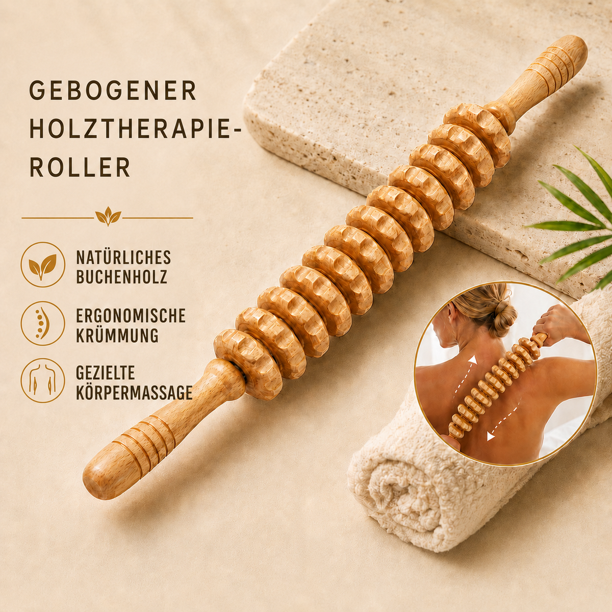 Nordspur | Silvoroam Gebogene Holz-Körperrolle