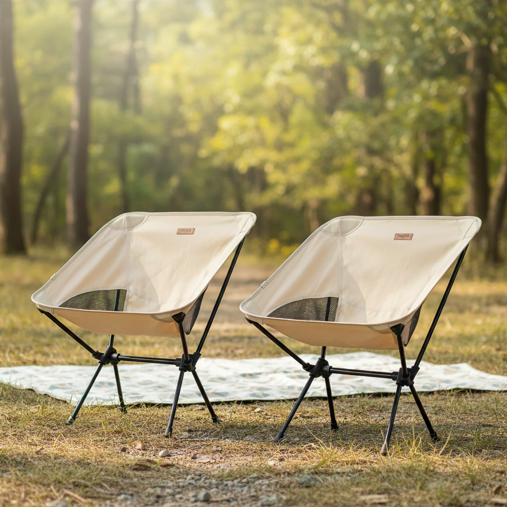 Klappbarer Outdoor-Stuhl kompakt Campingstuhl Reisegröße